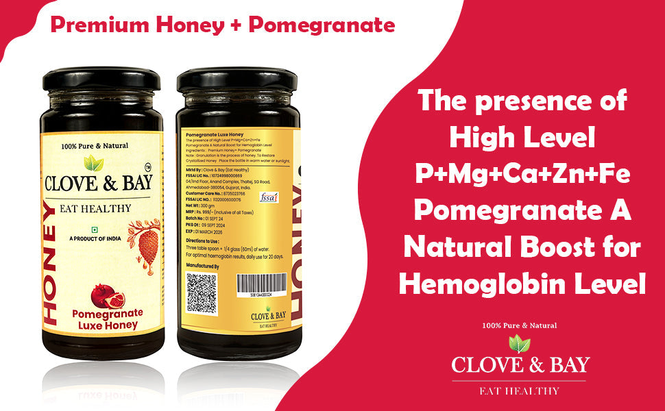 Pomegranate Honey. A Natural boost for Hemoglobin level