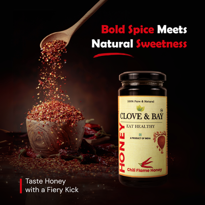 Chili Flame Honey, honey infused with bird's eye chili