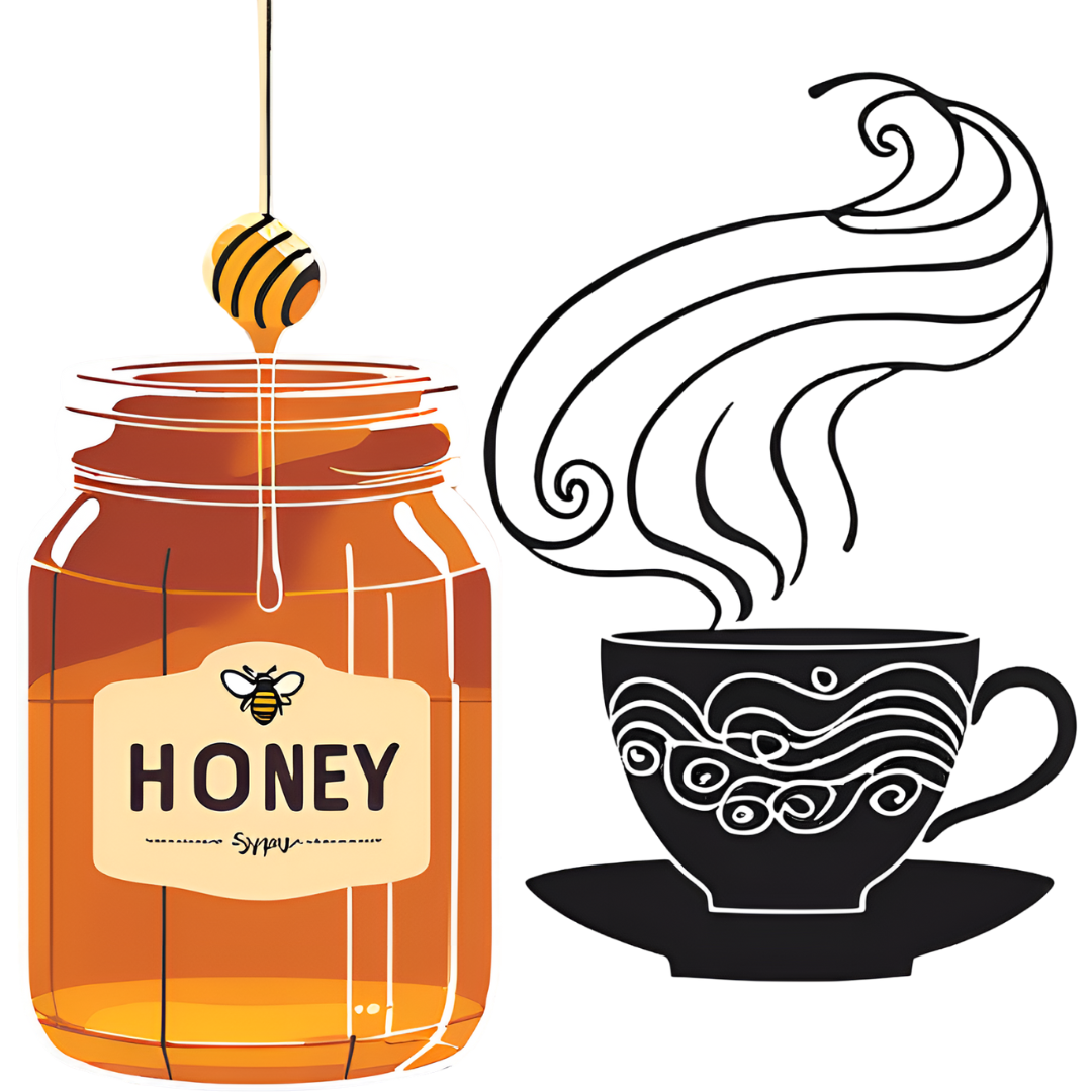 hot tea with honey