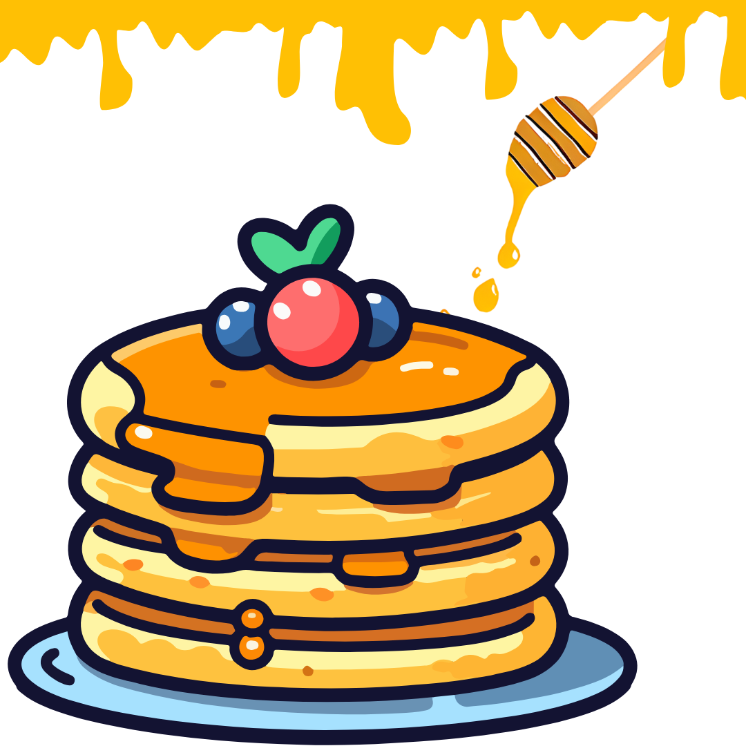 pancakes with honey